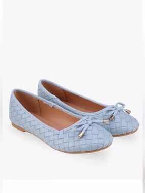 Wanted Belissa NWOT Woven Ballet Flats with Bow size 6